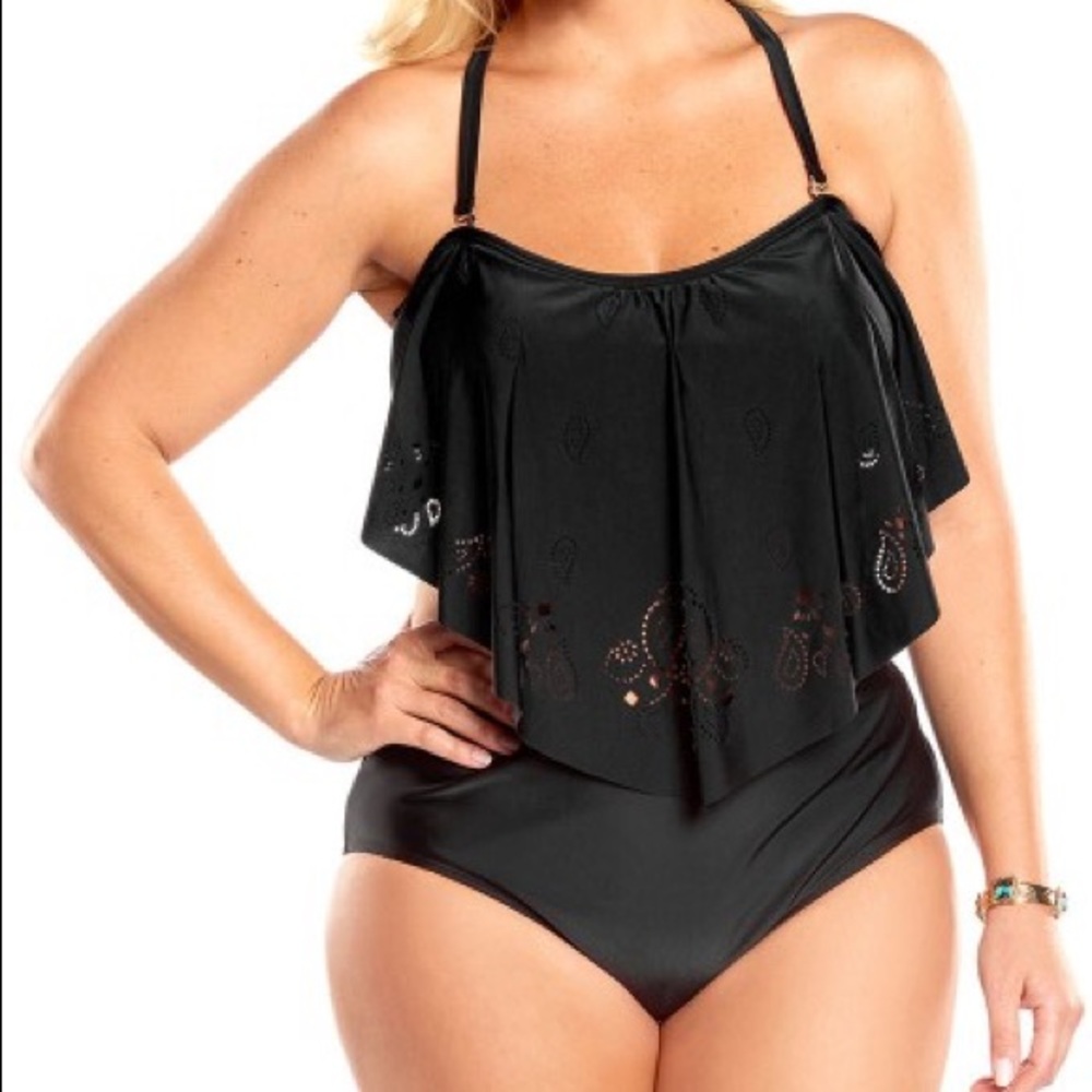 NWT Sundance bikini-Black-22W